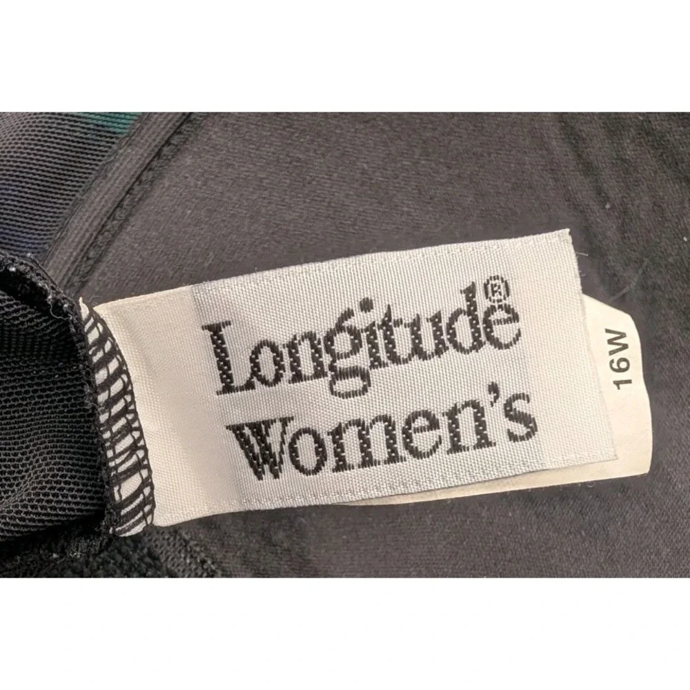 Longitude Women's 16W Bathing Suit Color Blocked Slimming One Piece Swimsuit - Picture 5 of 10